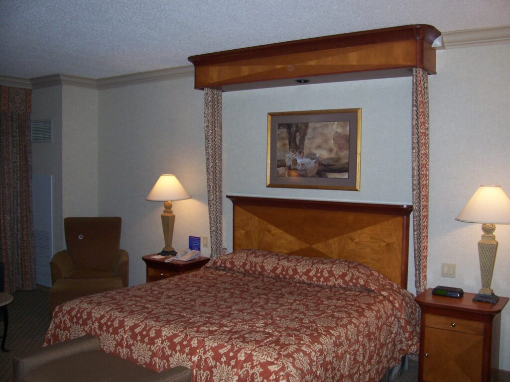 Harrah's Casino (Joliet, IL) was our first paid for hotel room of our westward drive across the United States