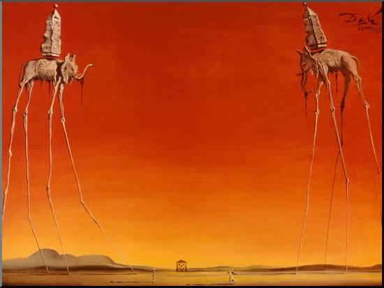 The Elephants by Salvador Dali